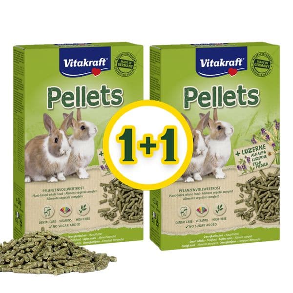 [올펫몰] (1+1)비타크래프트 토끼펠렛 1kg 사료 먹이 알팔파