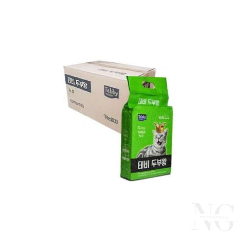 두부왕 가는입자 2.5KG X5 녹차 고양이화장실모래 고양이두부모래 고양이모래
