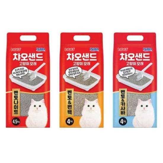 [반려] 고양이 화장실 배변탈취 응고형 벤토나이트 모래 4KG