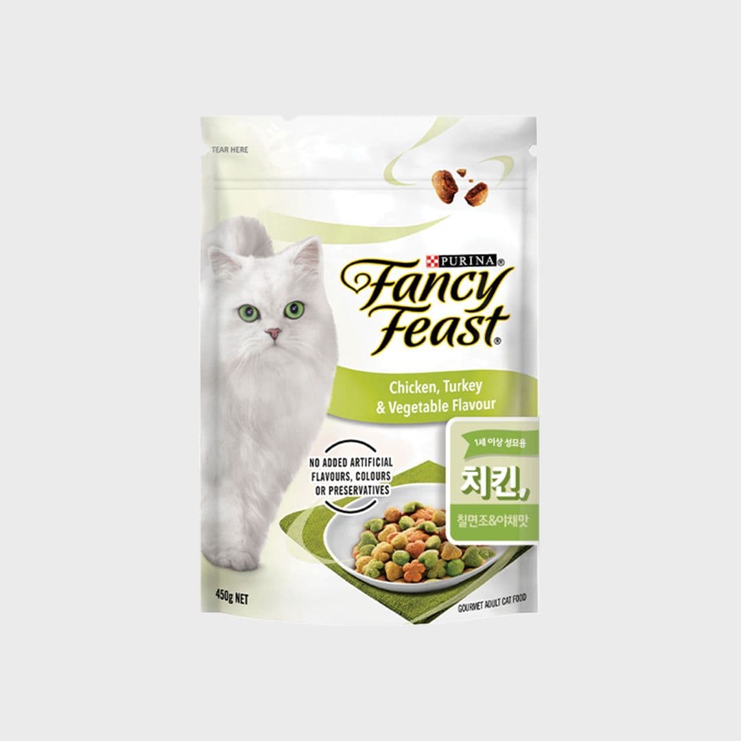 [유통기한임박, 26년7월31일] 퓨리나 캣 팬시피스트 치킨,칠면조&amp;야채 450g