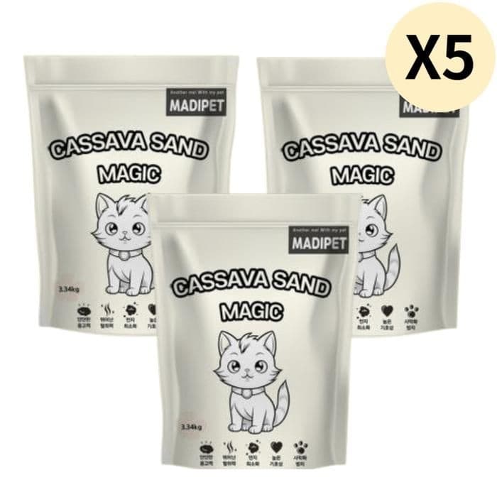 메디펫 고양이 카사바 모래 매직 배변용품 3.34kg X15