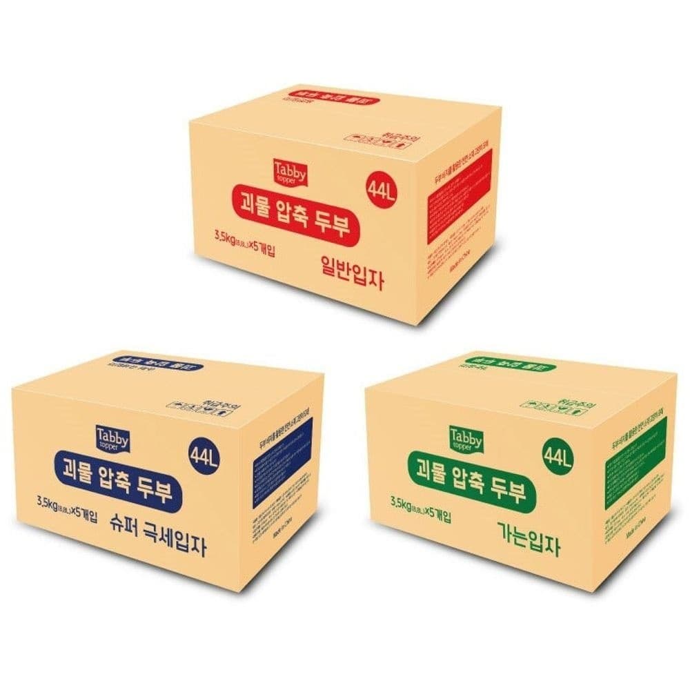 큐 대용량 고양이 반려묘 화장실 두부 모래 3.5kg 5개입