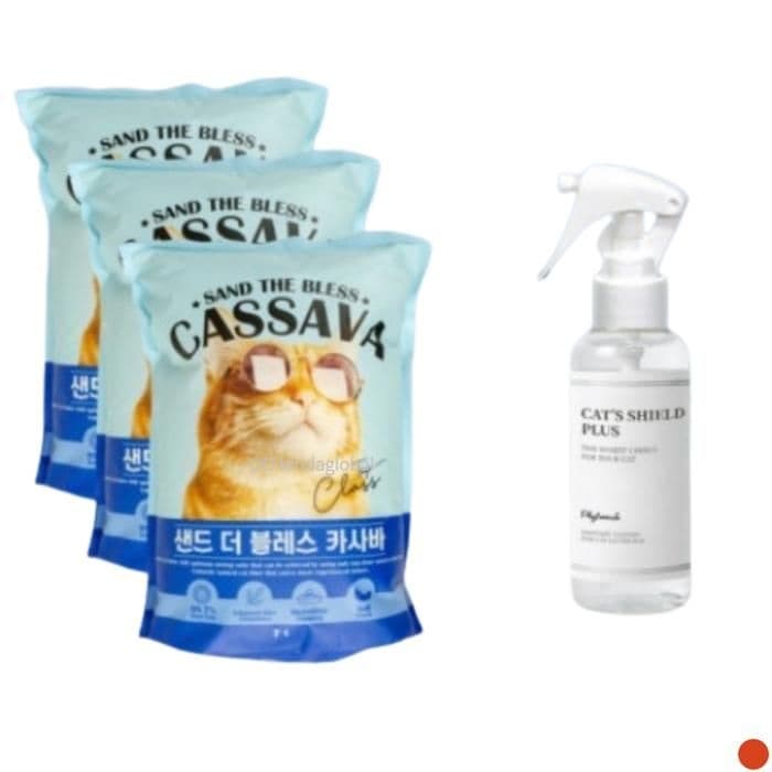 샌드더블레스 고양이 모래 카사바 X3 캣츠쉴드 100ml