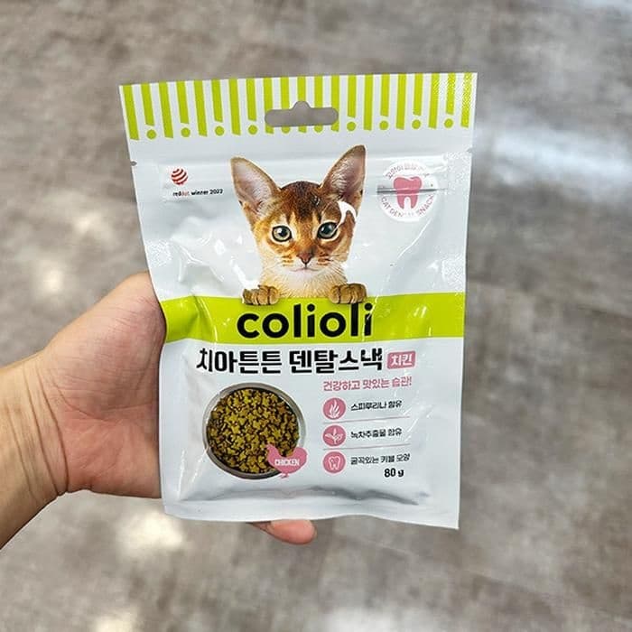 콜리올리 치아튼튼 덴탈 스낵 치킨 80g 89406