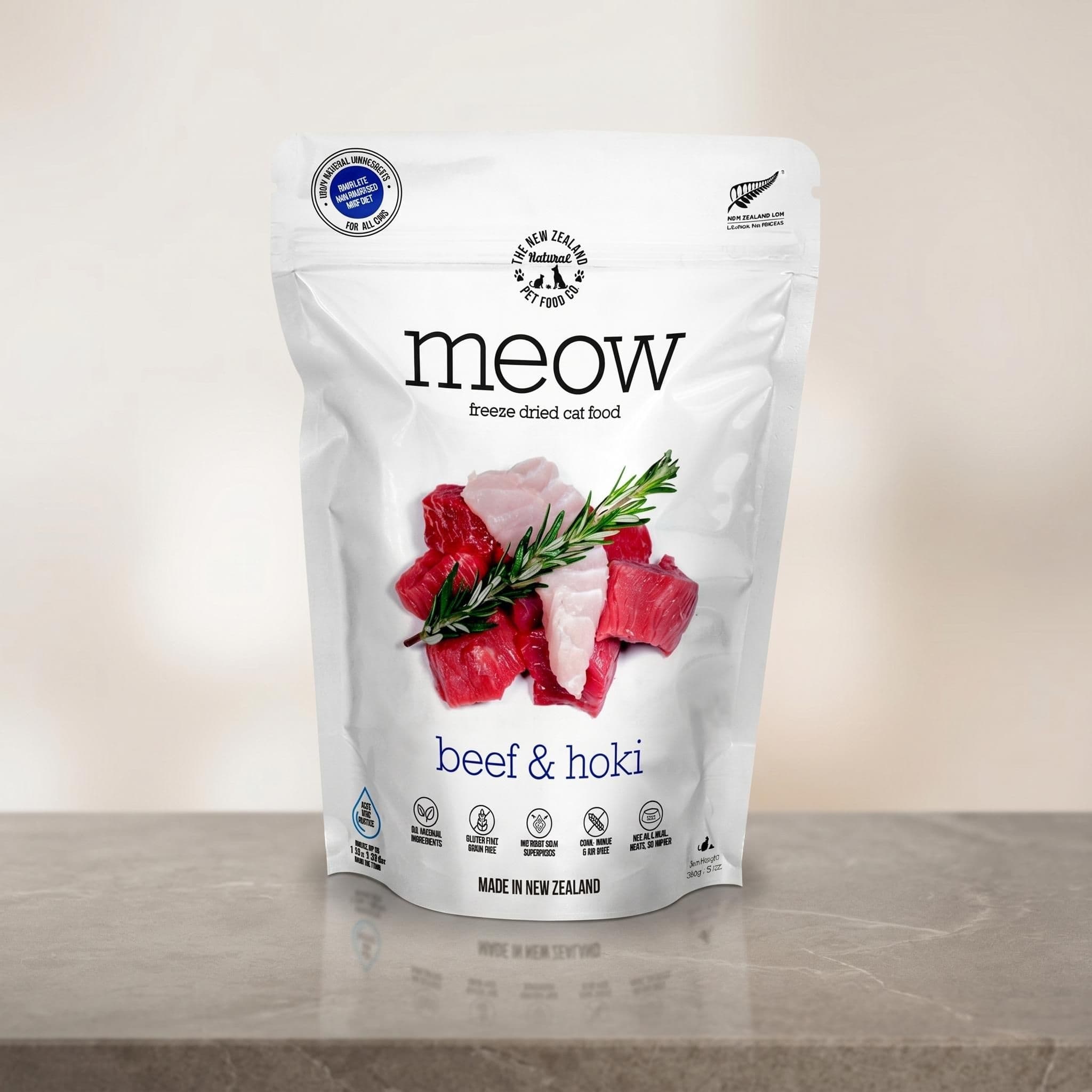 먀오 비프 50g 소고기 &amp;호키 동결건조 전연령 고양이 사료