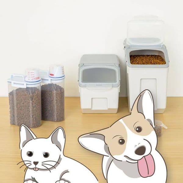 [셀러허브(펫)] 강아지사료소분 고양이 습기차단 사료보관통 소