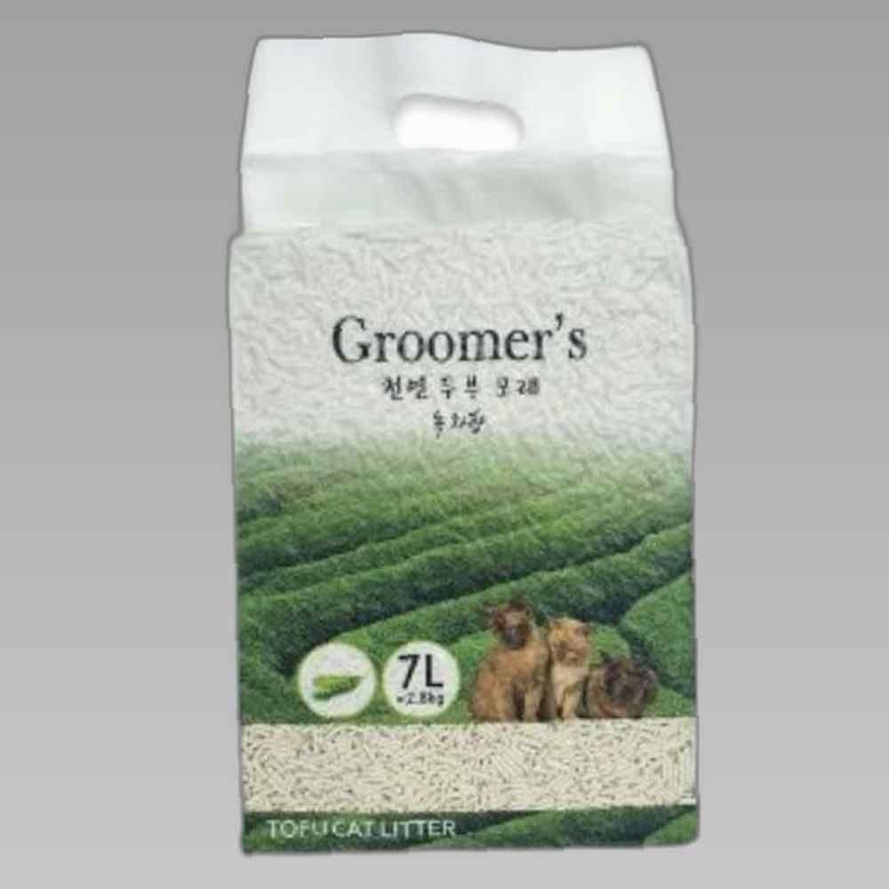 고양이 배변용품 모래 탈취제 녹차향 7L