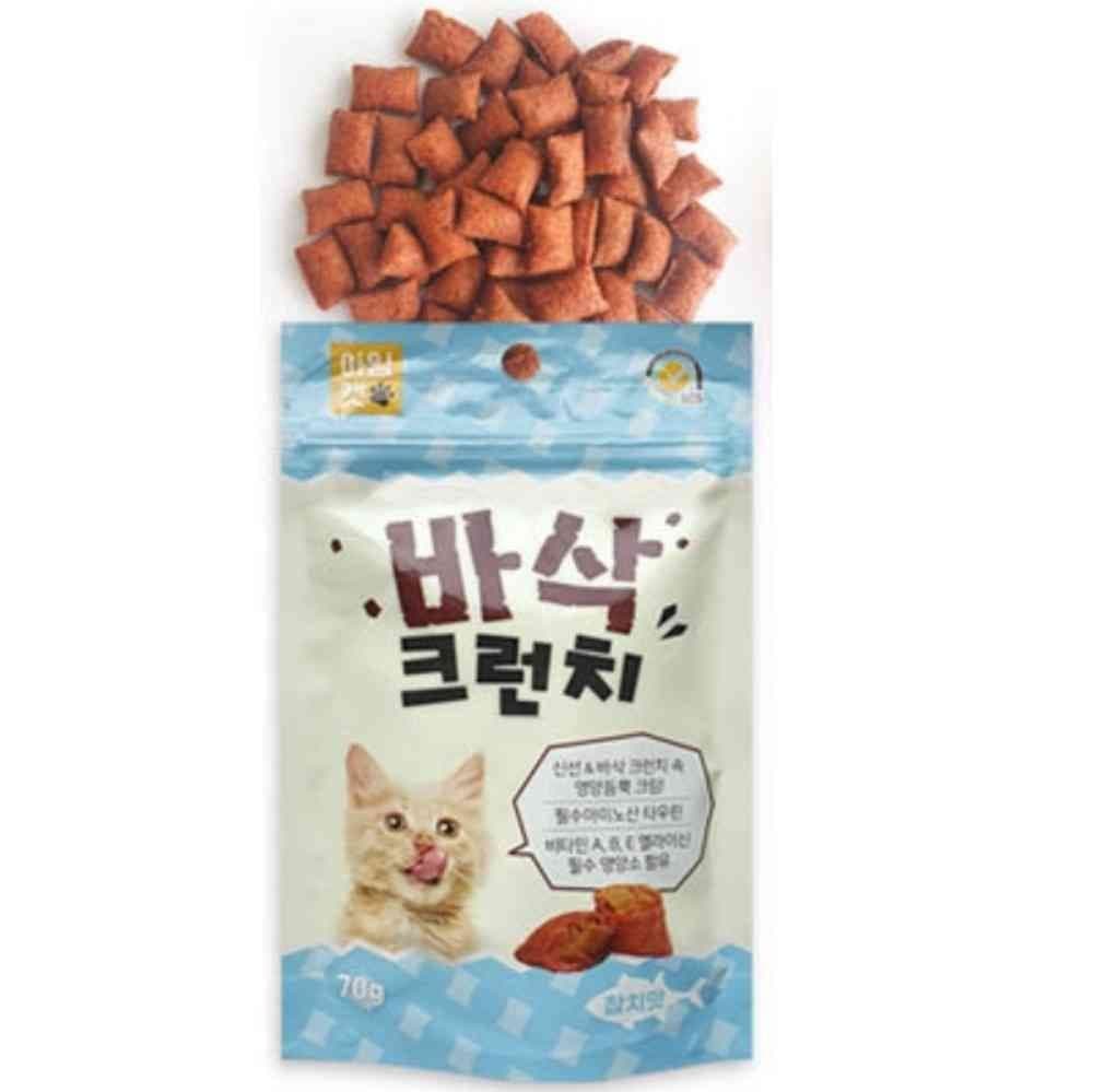 내집방 고양이 크런치 70G 참치맛 냥이간식 고양이과자