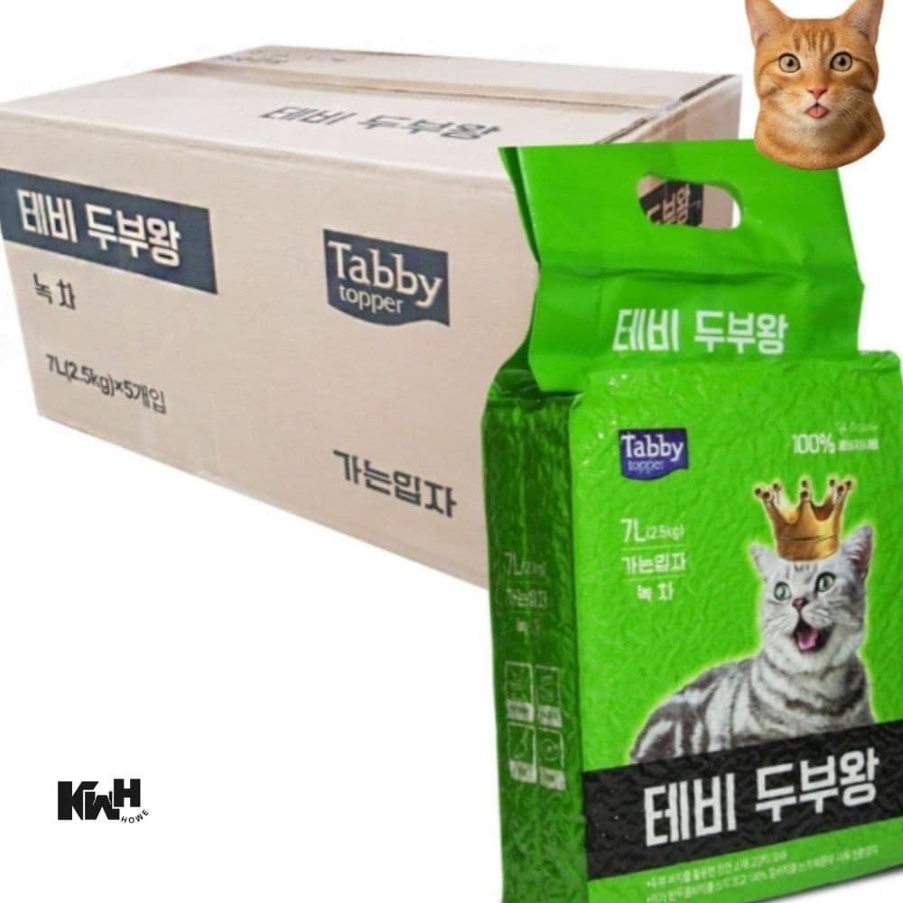 두부모래 5개 녹차 고양이두부모래 먼지적은고양이모래 고양이배변모래 고양이화장실모래