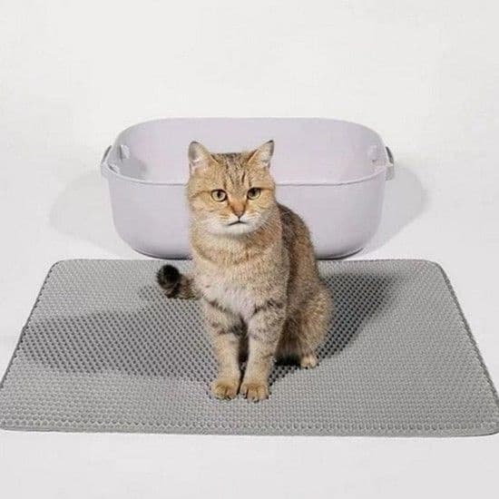 포켓형 고양이 모래 매트 벌집 고양이 화장실 매트 사막화 방지 포켓형 고양이 모래