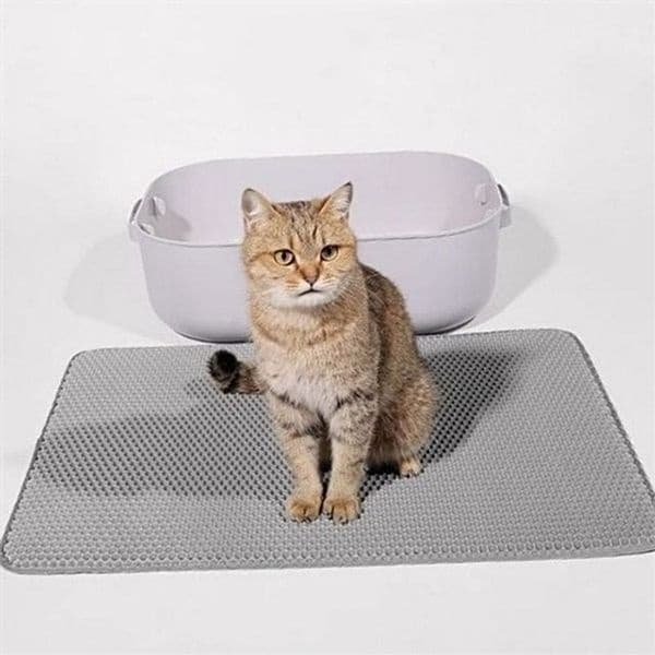 고품질 고양이 모래 매트 고양이 화장실 매트 포켓형 벌집형 배변 방지 발바닥 고양이모래매트 WFO4AAF
