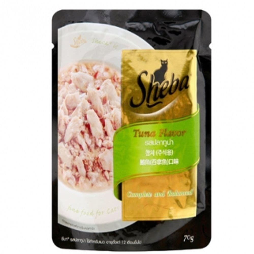 쉬바 참치 파우치 70G 쉬바주식파우치 고양이부드러운사료