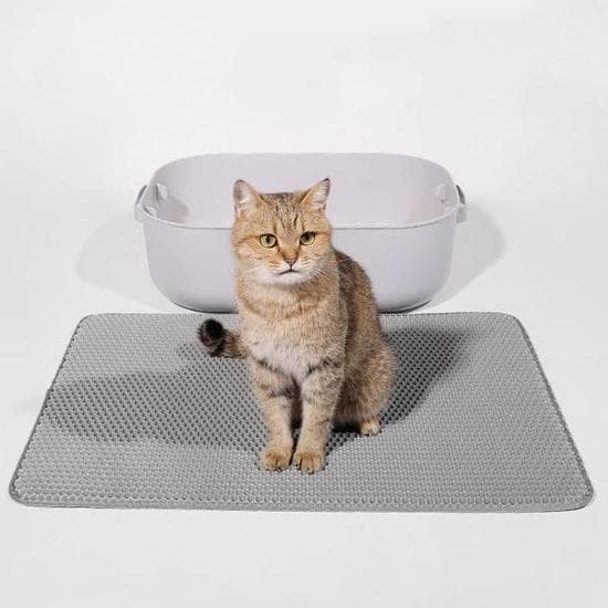 고양이매트 고양이 벌집 모래매트 그레이 60x90cm