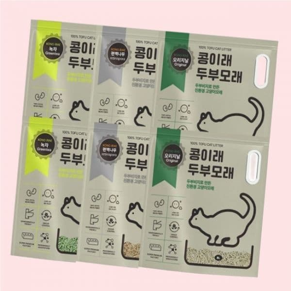 콩이래 8L x 6개입 두부 고양이모래 4737920