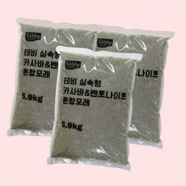 테비 카사바벤토나이트 고양이모래 5.9kg X 3개 4737929