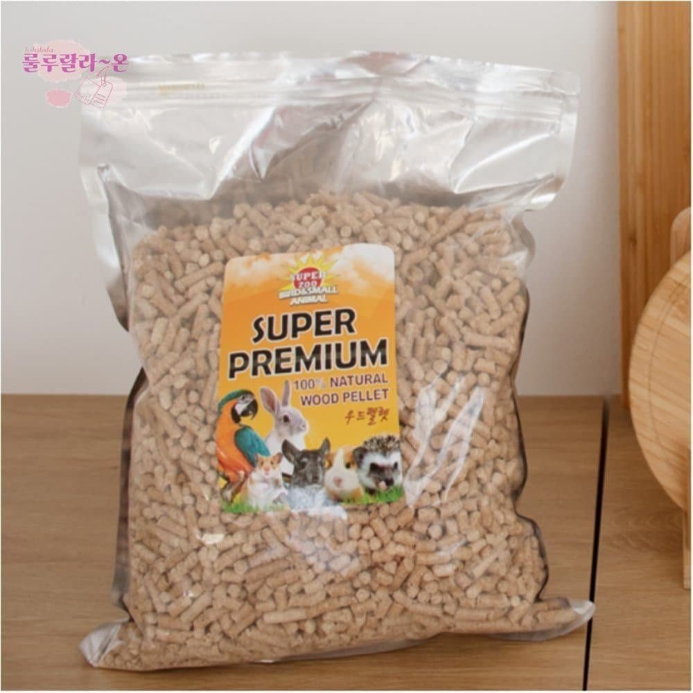 [LLON] 슈퍼주 우드펠렛 3.5KG 토끼화장실 햄스터화장실모래